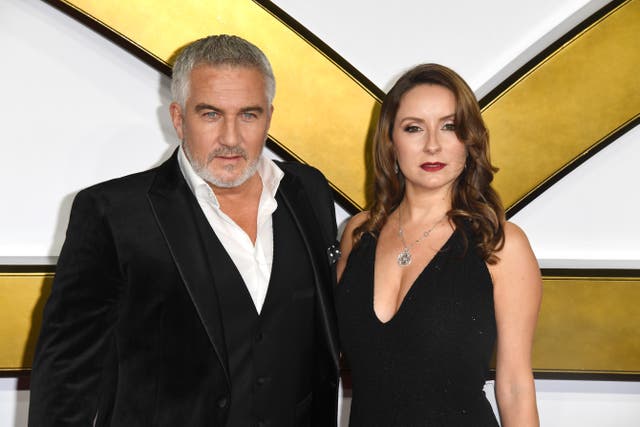 <p>Paul Hollywood and partner Melissa Spalding in December 2021</p>