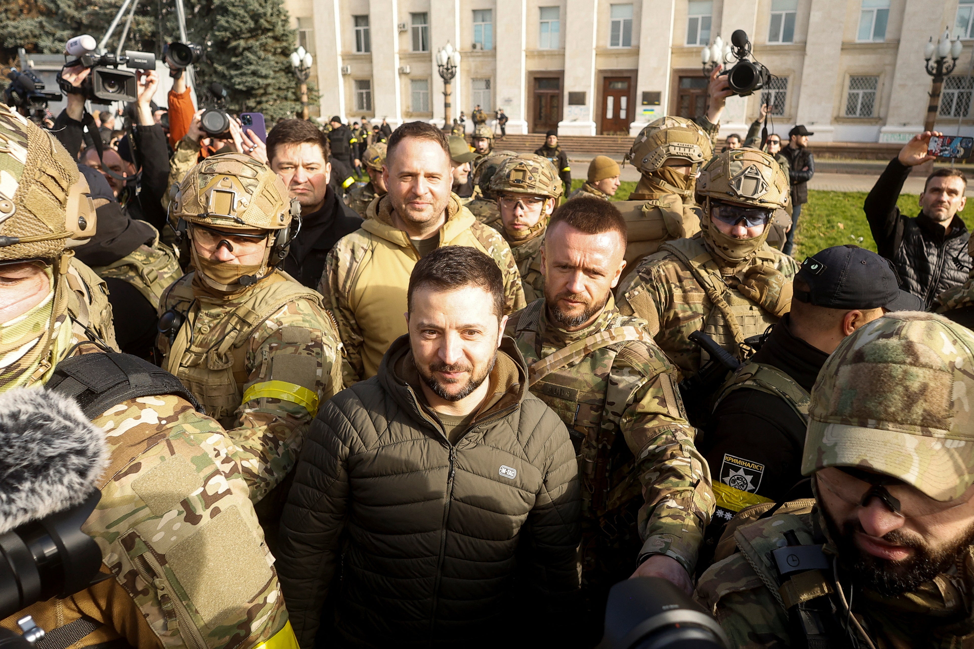 Zelensky in Kherson on Sunday