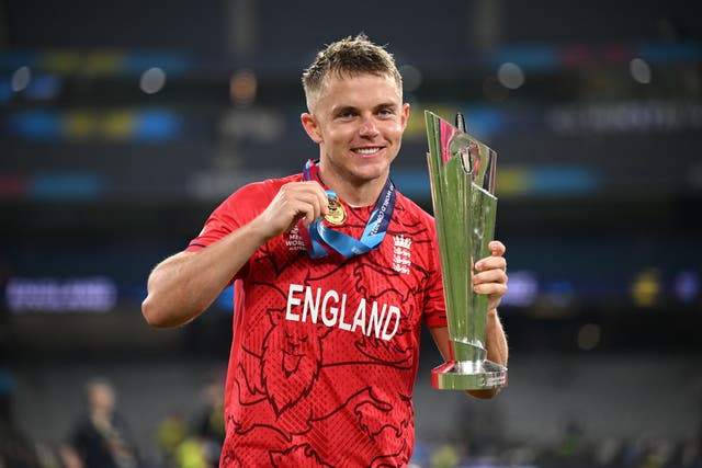 Sam Curran was named player of the tournament at the T20 World Cup (PA)