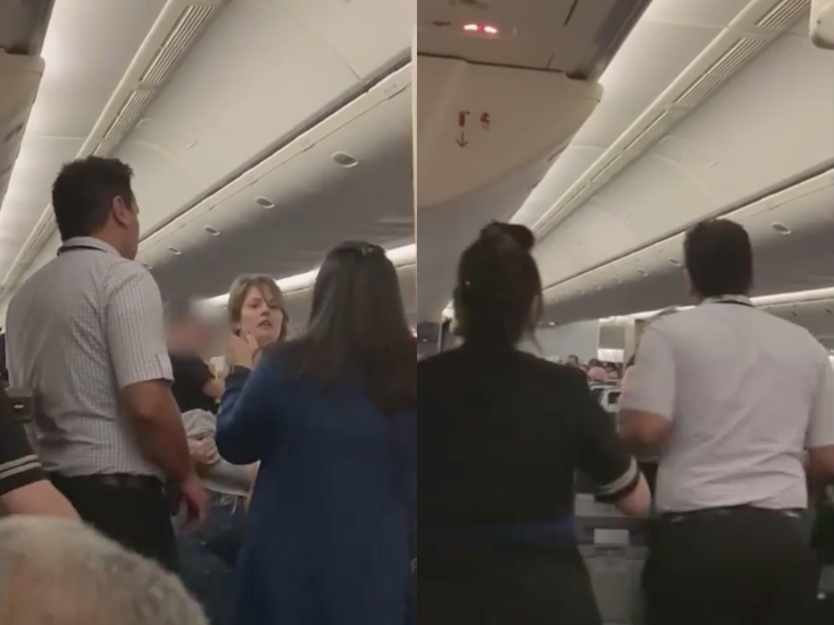 Flight met by police after woman screams at and shoves crew member