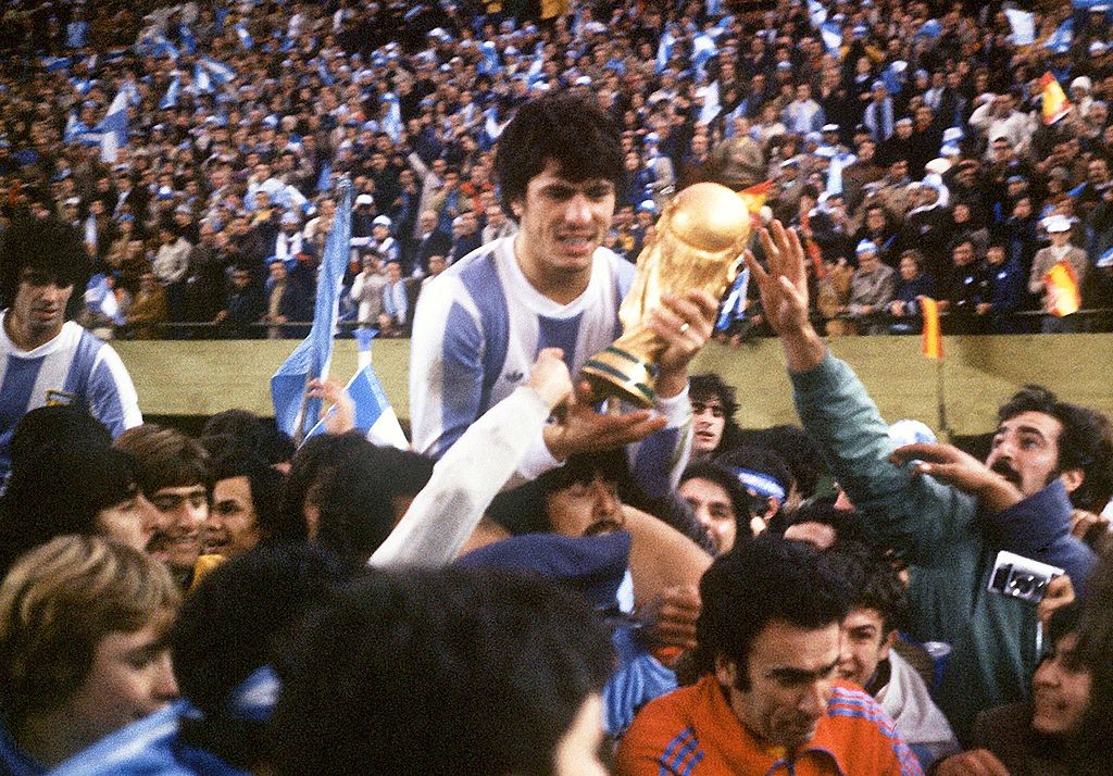 The political message hidden on the goalposts at the 1978 World Cup, Soccer