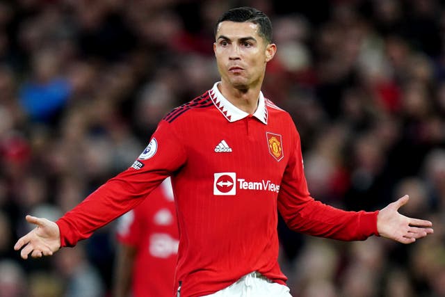 Cristiano Ronaldo has expressed anger at his treatment at Manchester United (David Davies/PA)