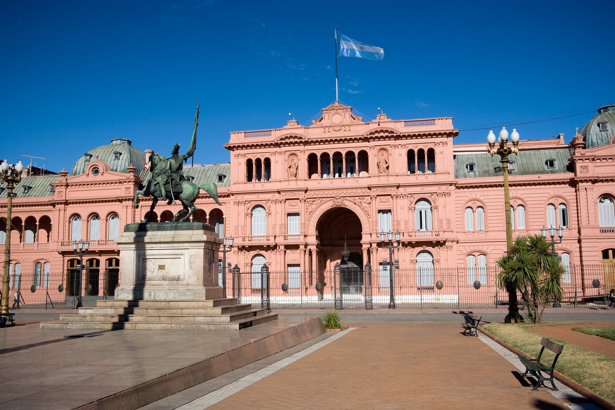 The Casa Rosada palace