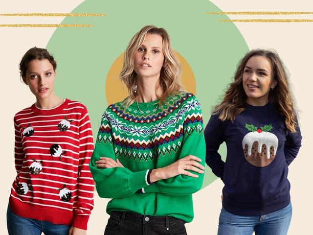 <p>These festive jumpers start from £44.95 and are availabe in seven festive designs </p>