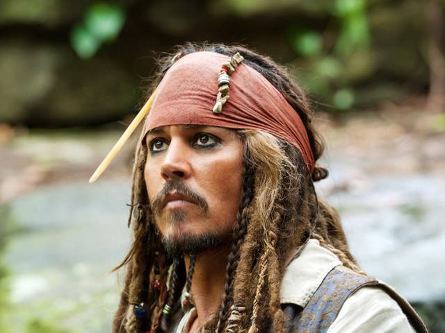 <p>Johnny Depp in ‘Pirates of the Caribbean’</p>