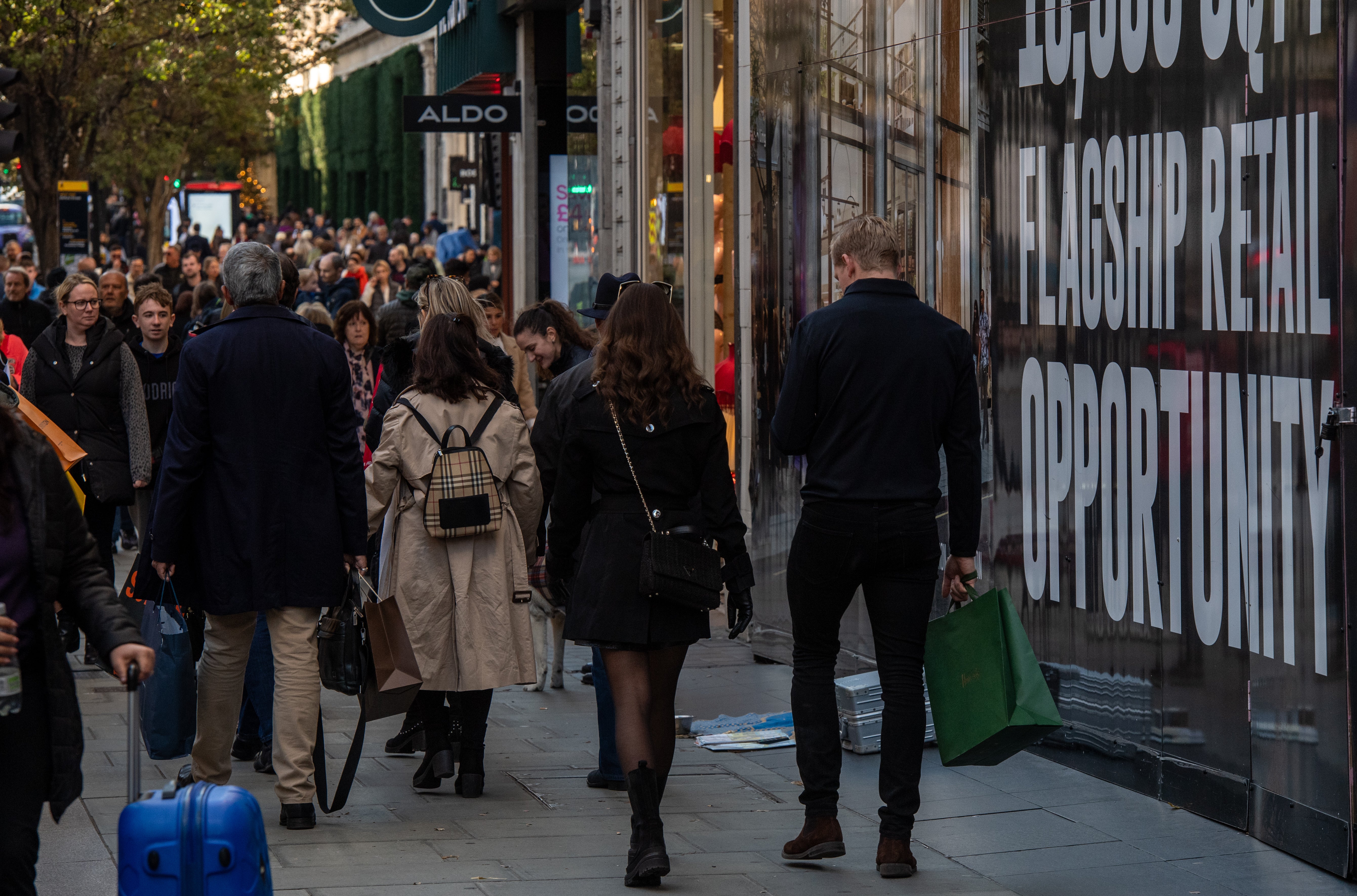 Retail footfall dropped 12 per cent in October compared to September