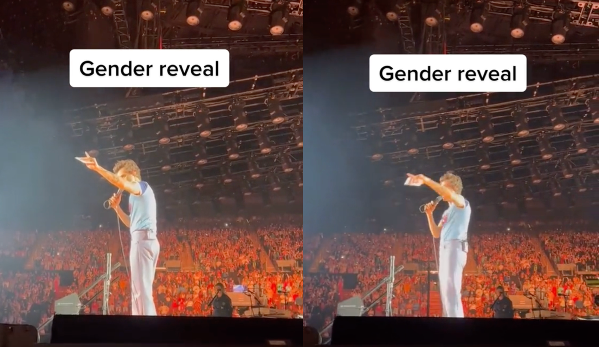 Harry Styles helps pregnant fan reveal the sex of her unborn baby at his concert Harry Styles helps pregnant fan reveal the sex of her unborn baby at his concert