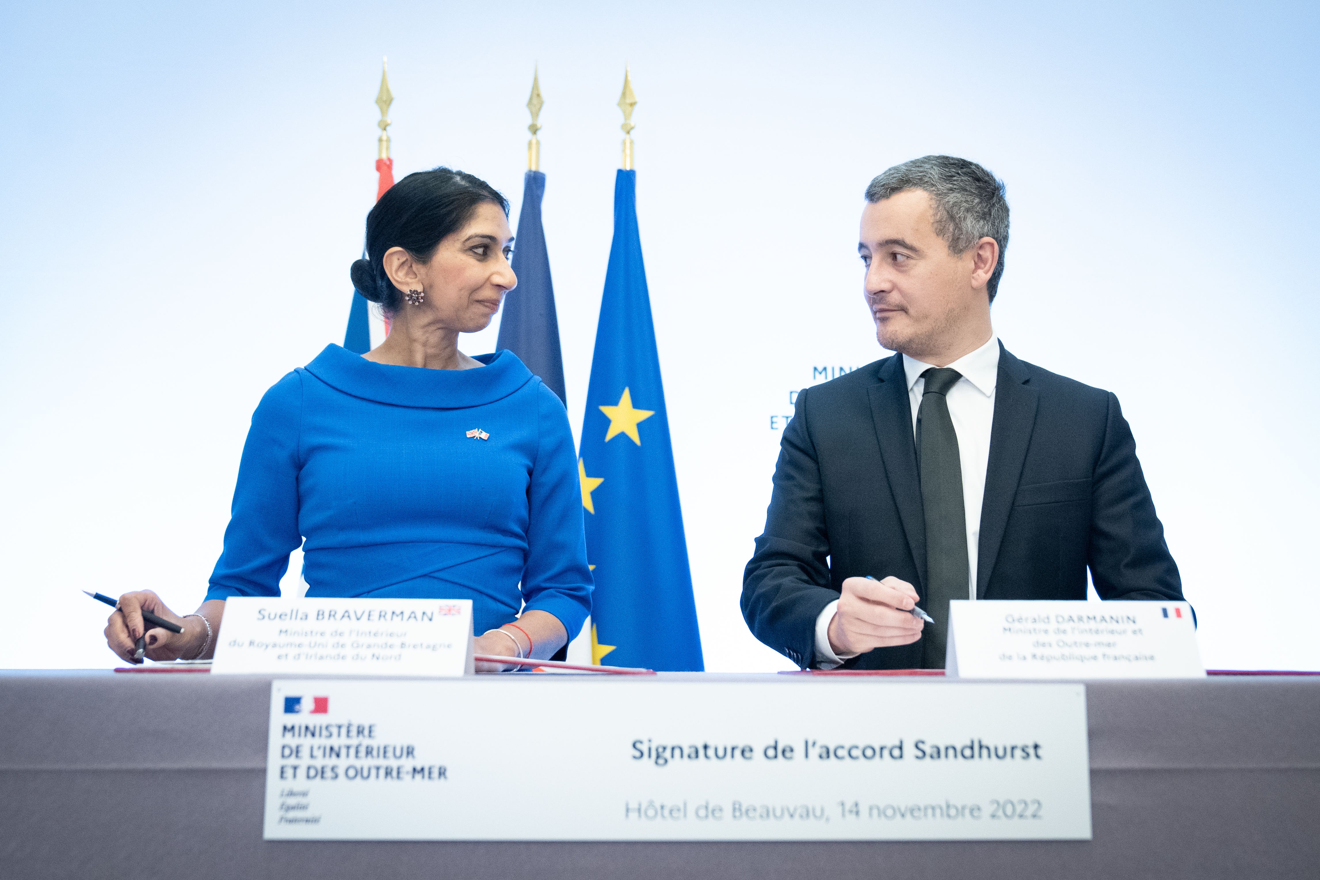 The UK has signed a fresh multi-million-pound deal with France in a bid to curb Channel crossings (Stefan Rousseau/PA)