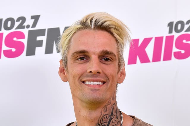 <p>CARSON, CA - MAY 13:  Aaron Carter   arrives at the 102.7 KIIS FM's 2017 Wango Tango at StubHub Center on May 13, 2017 in Carson, California.  (Photo by Frazer Harrison/Getty Images)</p>