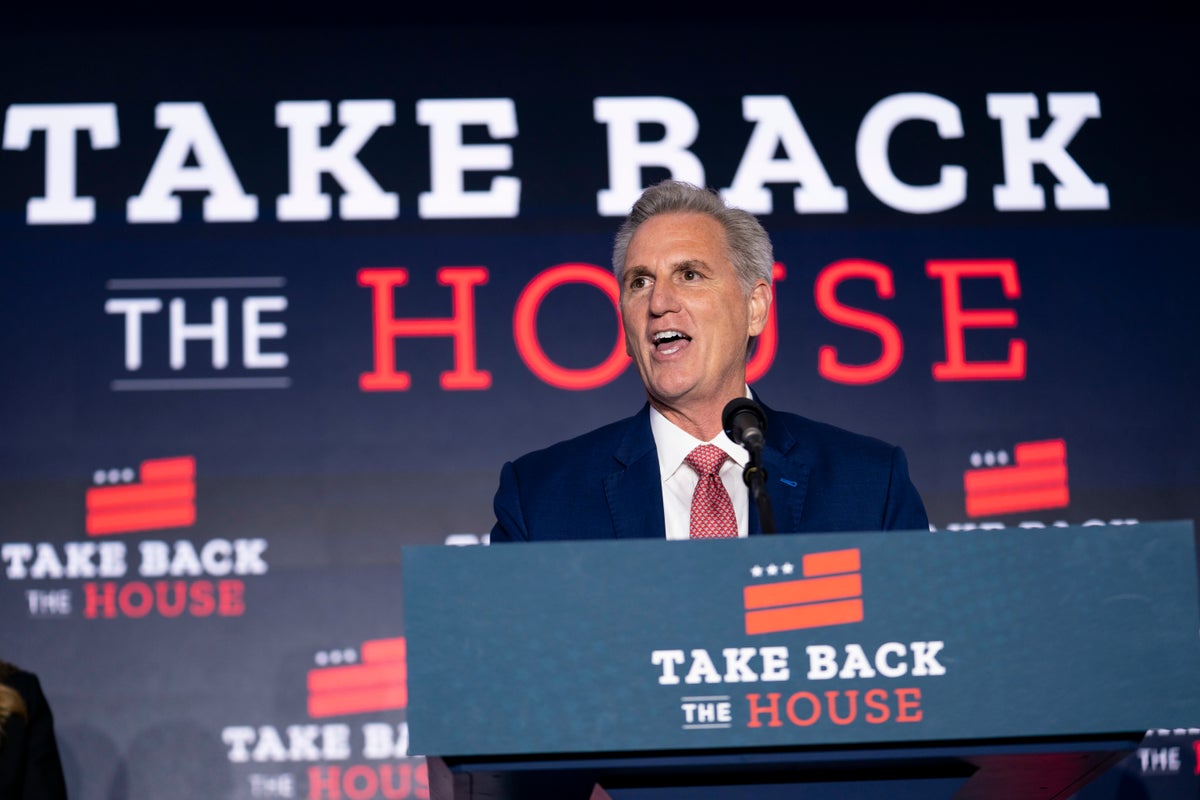 Midterm results – live: Republicans on cusp of taking House but support for Kevin McCarthy uncertain