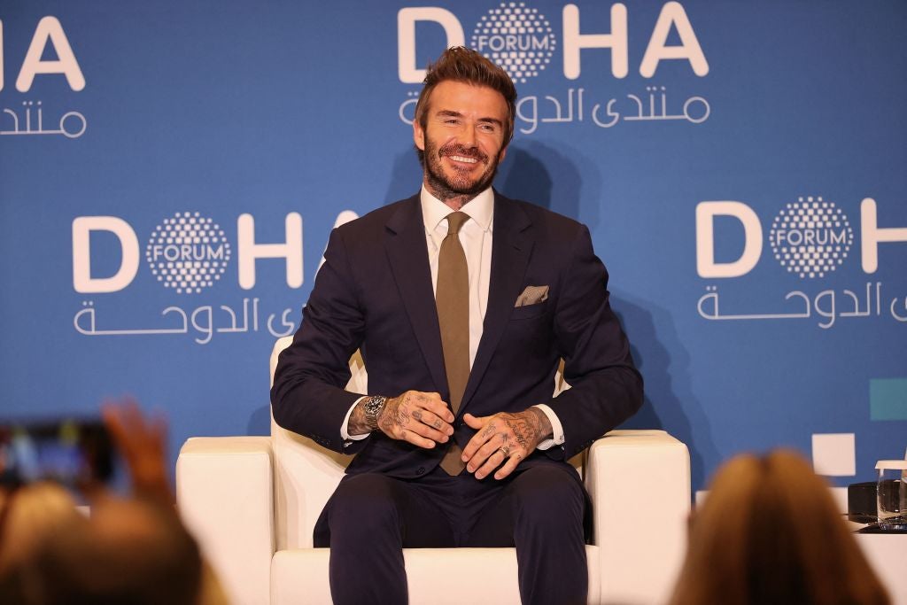 David Beckham has received a reported £150m from Qatar