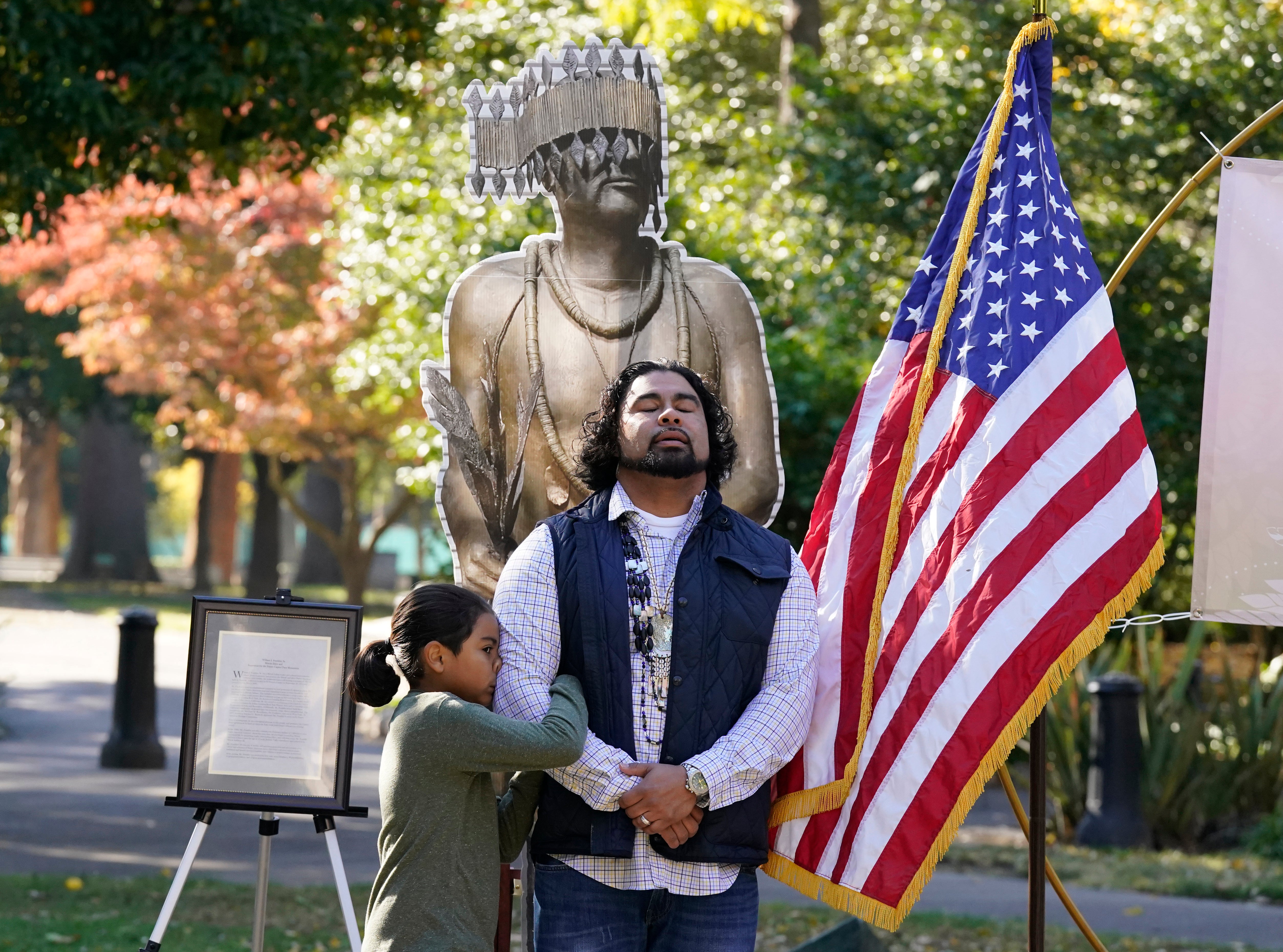 California Native American Statue