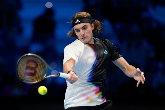 Stefanos Tsitsipas was beaten by Novak Djokovic (Antonio Calanni/AP).