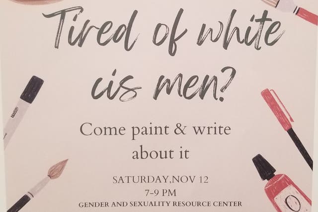 <p>A flyer for an event at Gettysburg College in Pennsylvania</p>