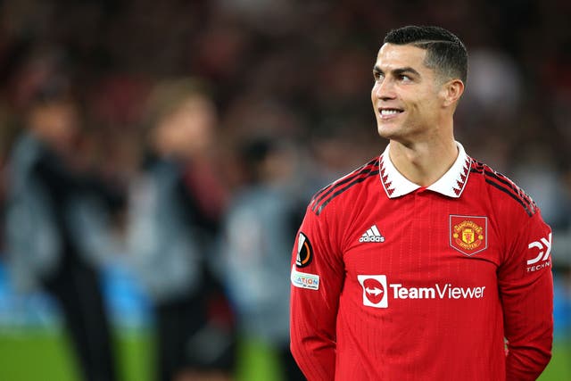 Cristiano Ronaldo looks to be on his way out of Manchester United (Nigel French/PA)
