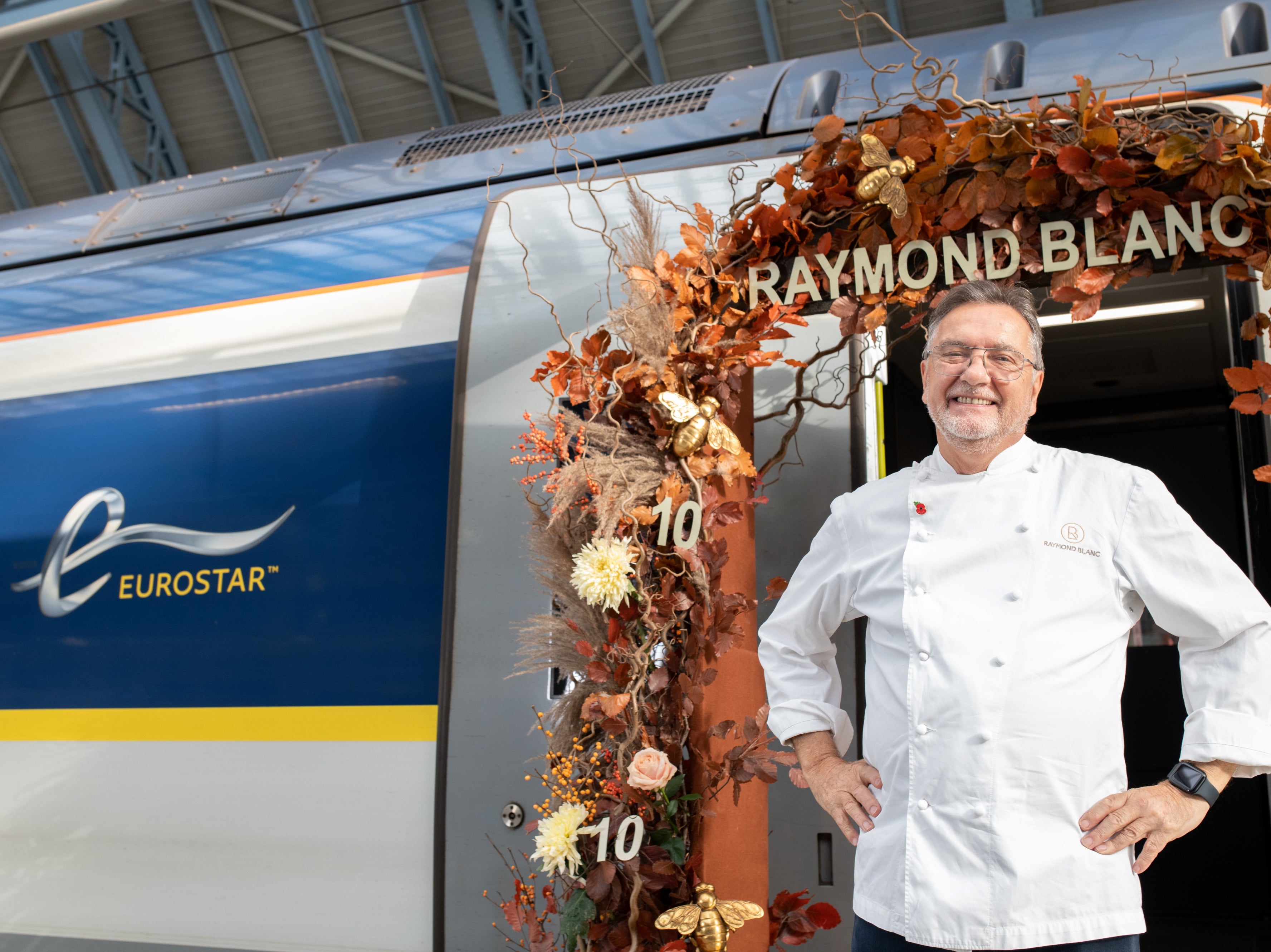 Eurostar has partnered with Raymond Blanc for 10 years