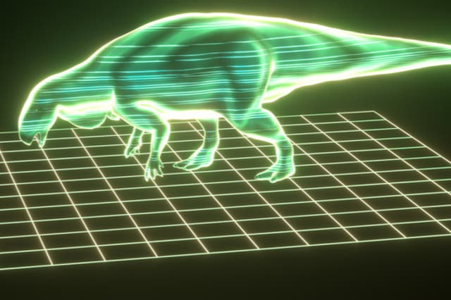 <p>The AI (Deep Convolutional Neural Network) was trained with 1,500 dinosaur footprints  </p>
