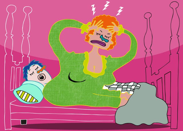 <p>Waking up in the middle of the night is a common symptom of the menopause </p>