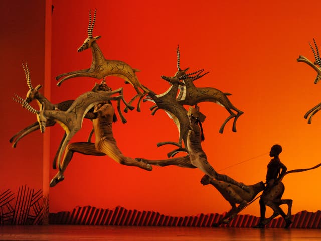 <p>The stage production of ‘The Lion King’ </p>