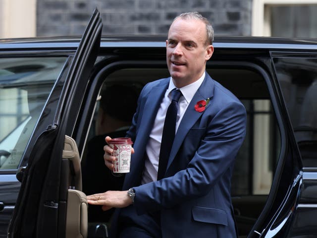 <p>Mr Raab ‘was as abrasive and controlling with junior ministers and senior officials as he was with his private secretaries’ </p>