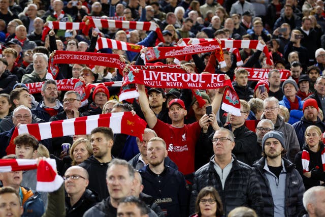 Miles singled out Liverpool as a club who had successfully implemented fan engagement reforms (Richard Sellers/PA)