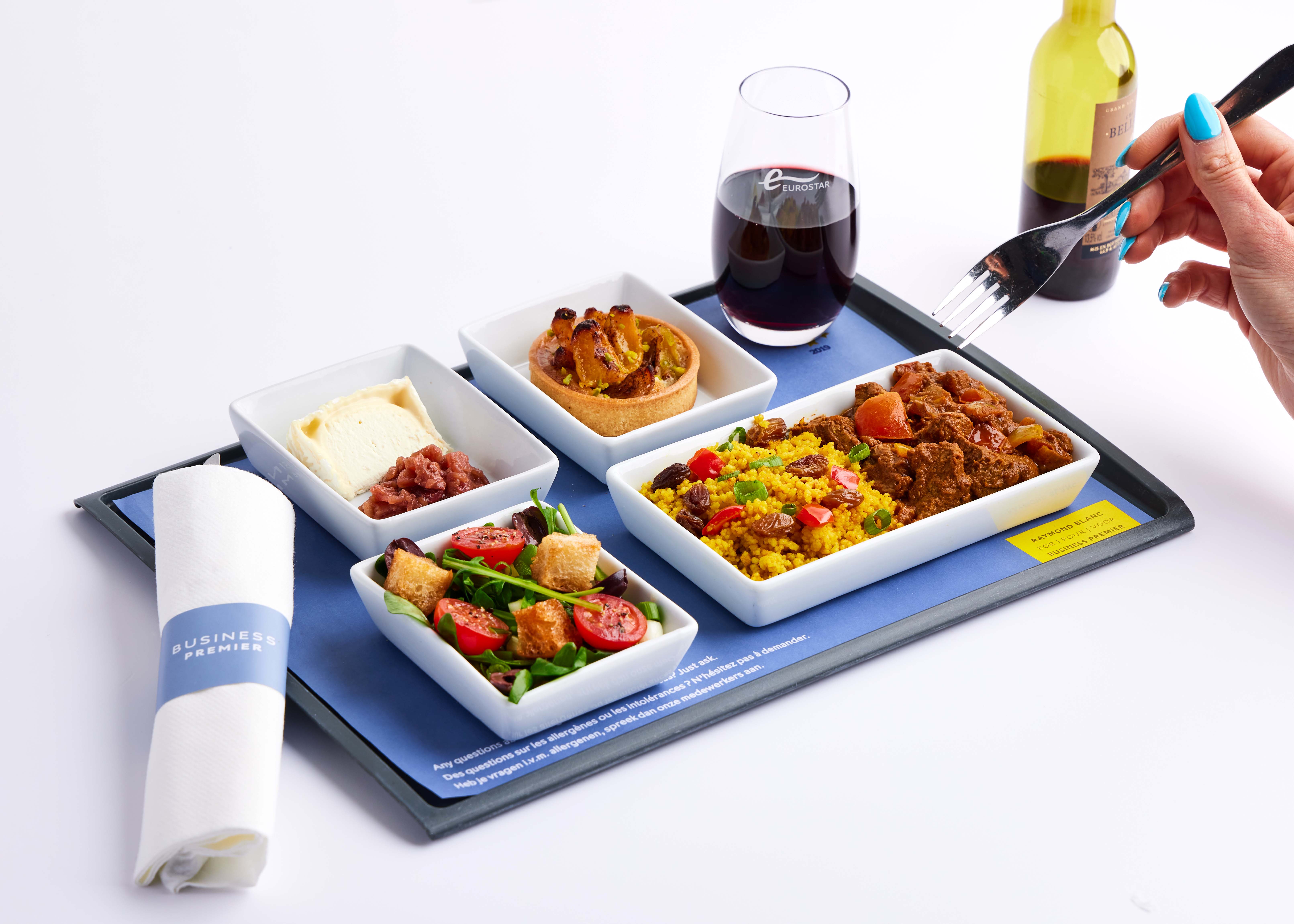 Eurostar changes its menu weekly to reflect what’s in season