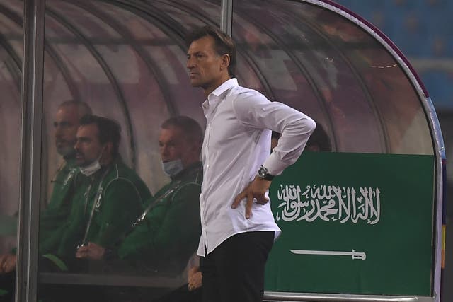 <p>Herve Renard will lead Saudi Arabia in Qatar - a long way from his days as Cambridge United boss </p>