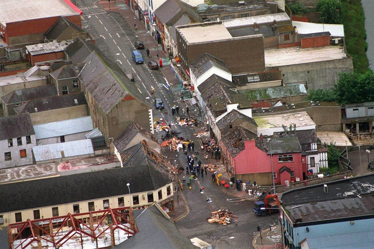 Bombing scene. Теракты Ира в Британии. Omagh.