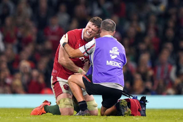 Will Rowlands hurt his shoulder against Argentina (Joe Giddens/PA)