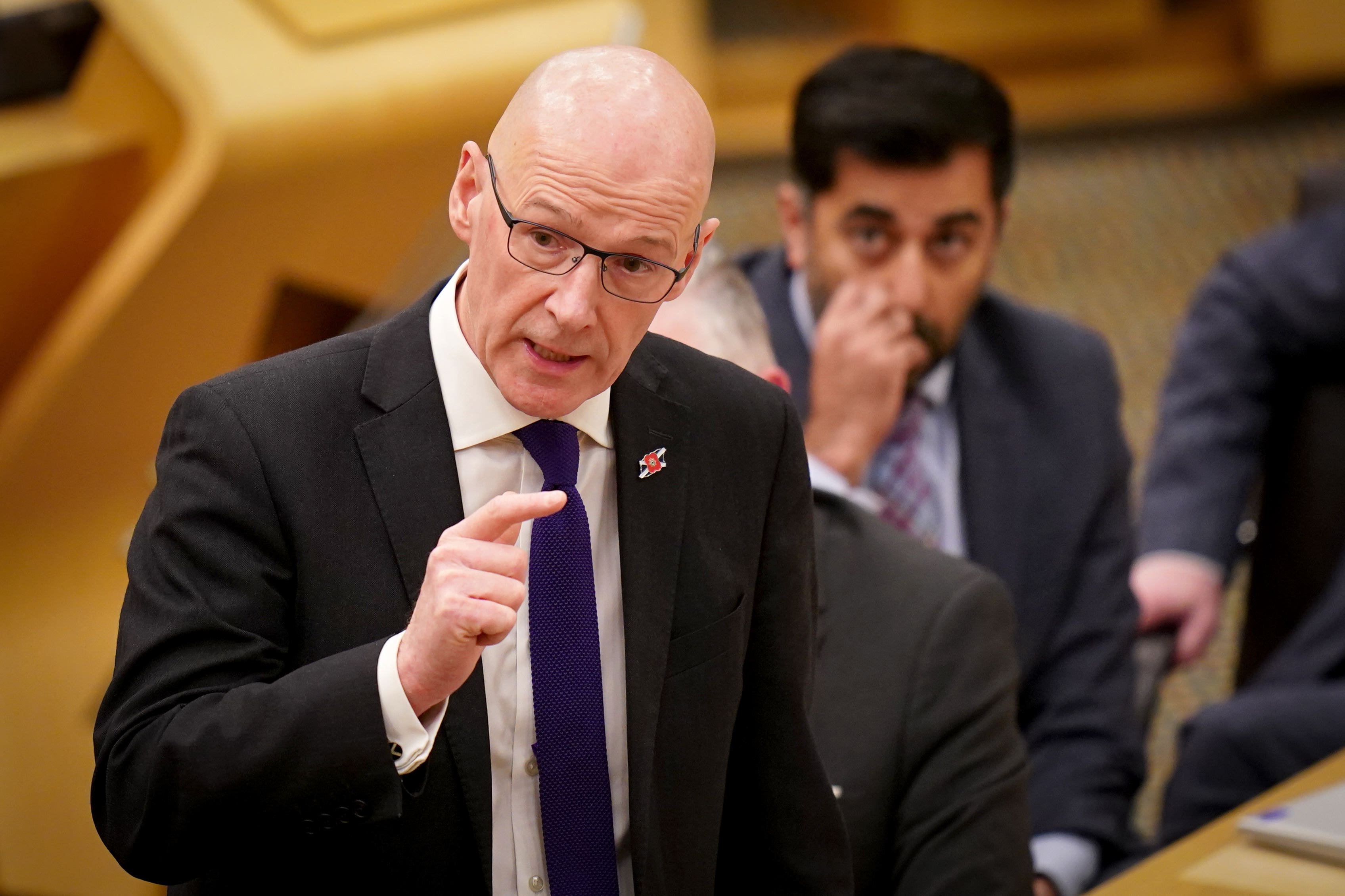 Cuts in UK spending will have ‘severe knock-on impacts on the Scottish Budget’ and public services north of the border, Deputy First Minister John Swinney has warned (Jane Barlow/PA)