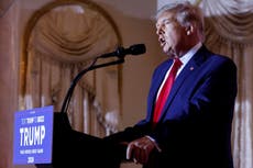 Trump speech – live: Trump launches 2024 presidential bid as Fox and CNN cut off his ‘low energy’ announcement