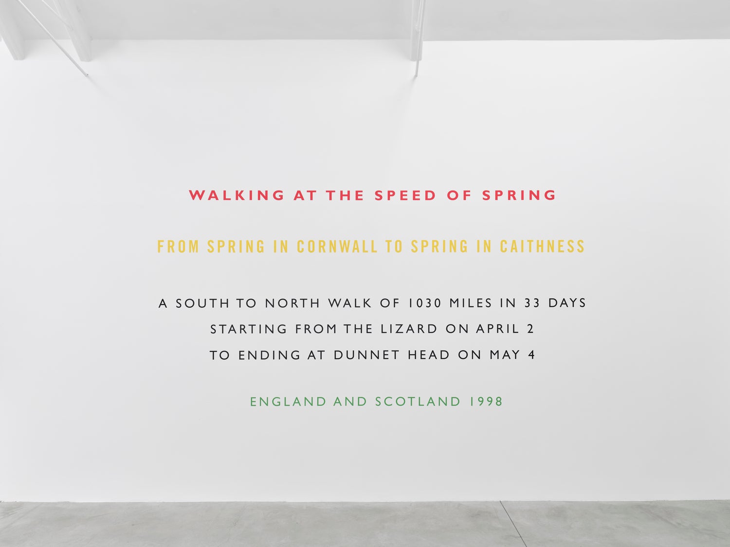 Richard Long: Walking at the speed of spring