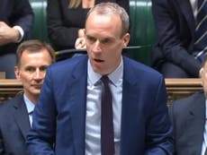 Dominic Raab news - live: Deputy PM accuses Labour of ‘mudslinging’ amid bullying complaints