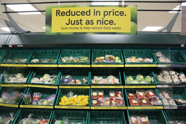 Tesco’s new ‘reduced in price’ area(Tesco/PA)