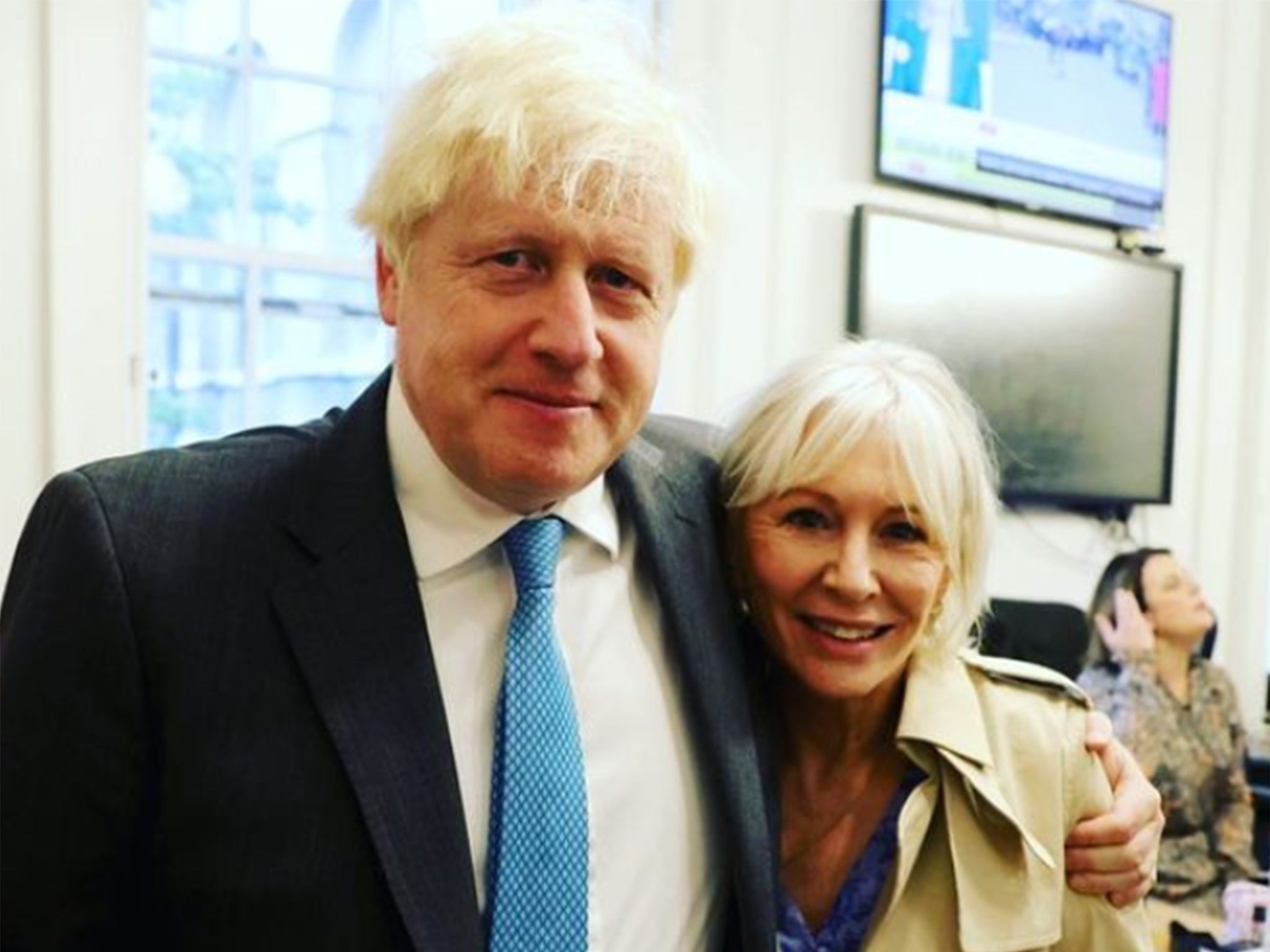 With friends like these... Nadine Dorries and Boris Johnson