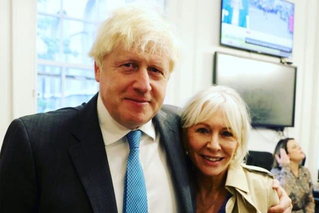 <p>With friends like these... Nadine Dorries and Boris Johnson</p>