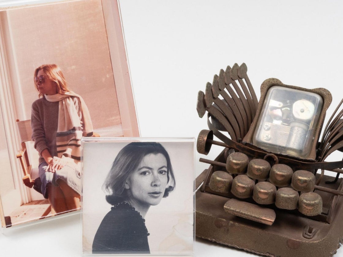 Objects from Joan Didion’s estate sale