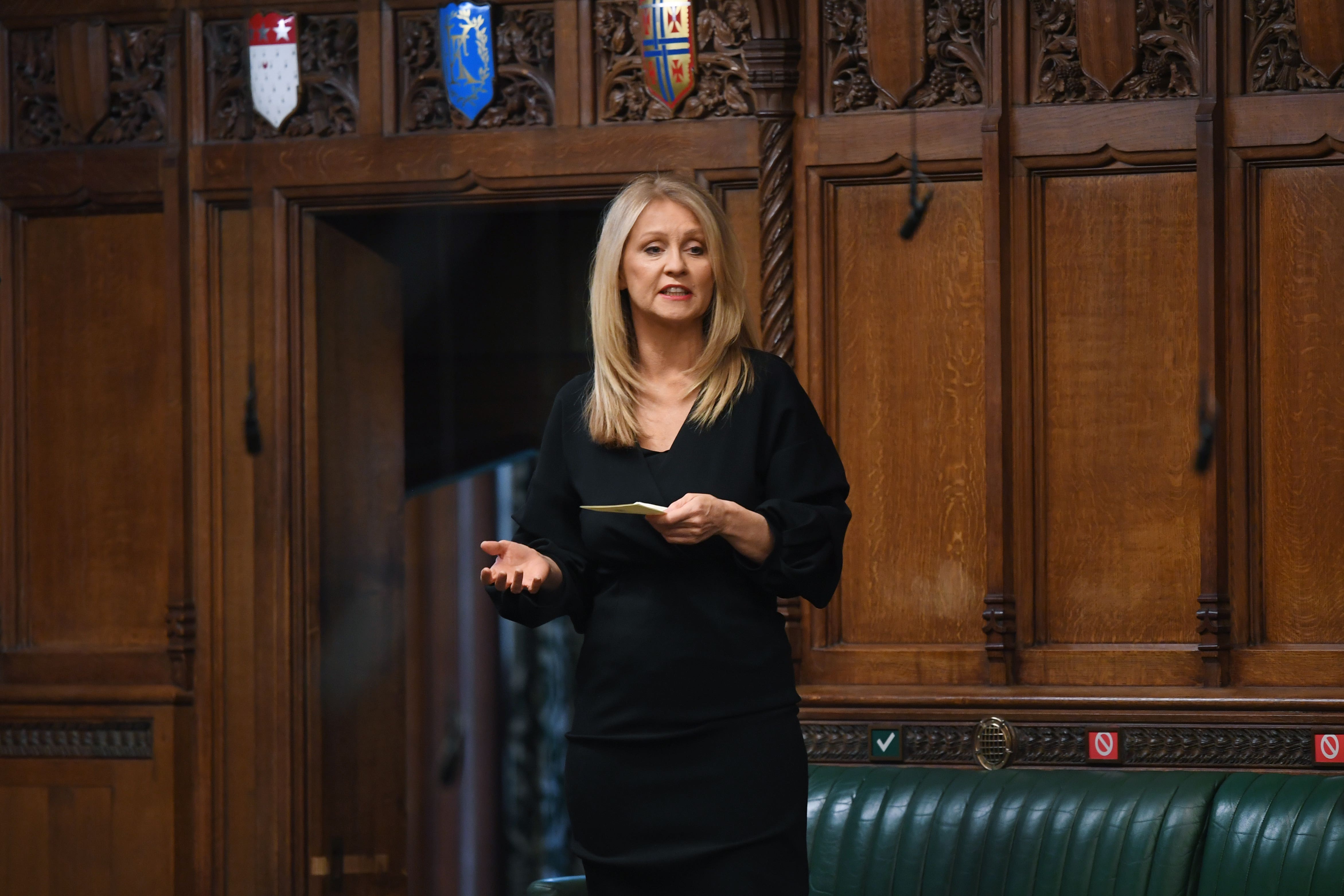 It was only as the session was drawing to a close that Esther McVey, the Tory backbencher, was called to ask a question
