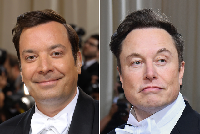 <p>Jimmy Fallon and Elon Musk</p>