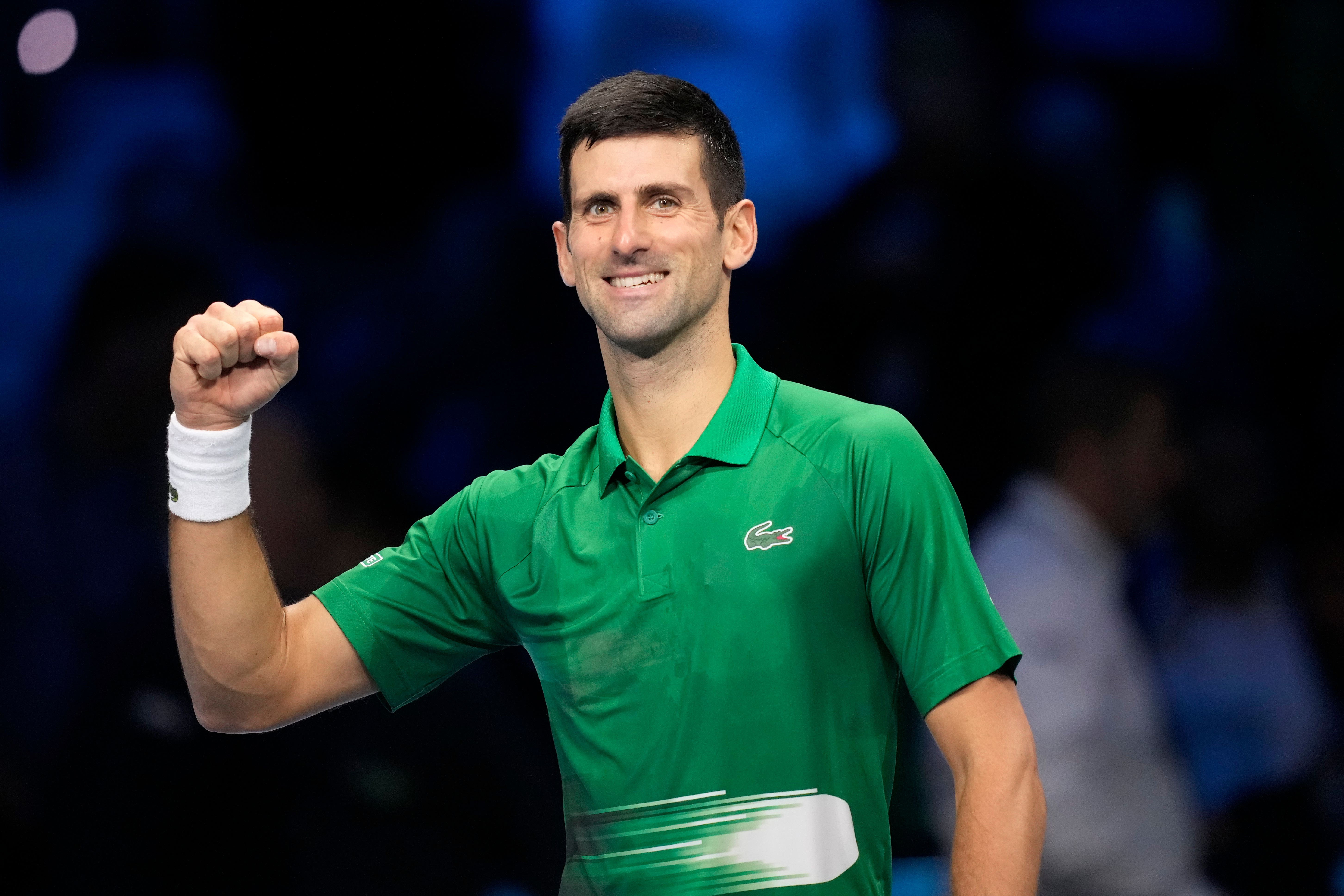 Novak Djokovic is revelling in being able to go back to Australia last year (Antonio Calanni/AP)