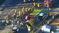 At least 22 police recruits struck by vehicle during morning run in Los Angeles suburb