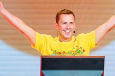‘My calves are on fire’: Scott Mills raises £1 million in treadmill challenge for Children In Need