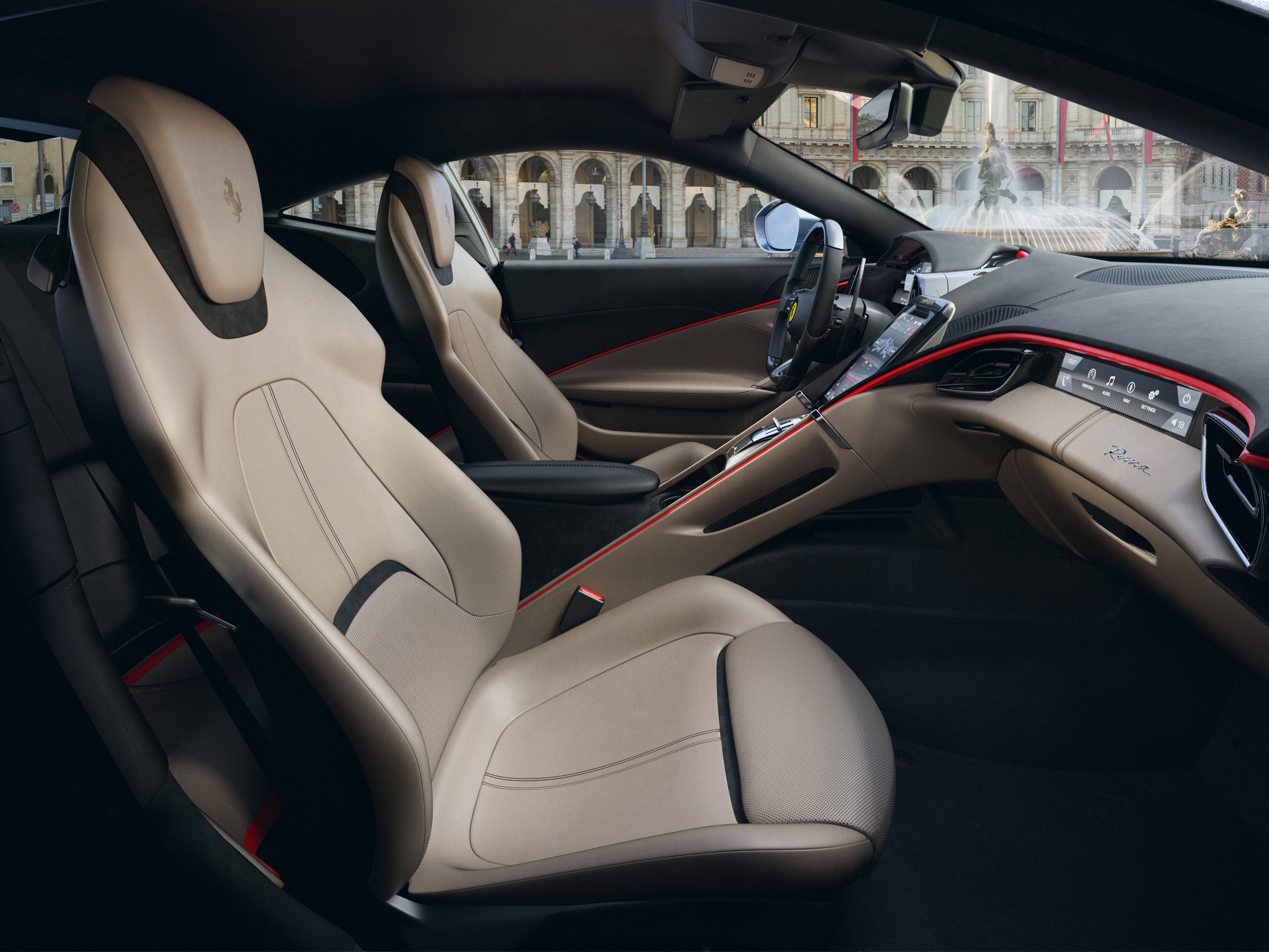 The Roma possesses all the usual accoutrements of a large luxury coupe