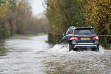 What is the official advice on driving in flood water?