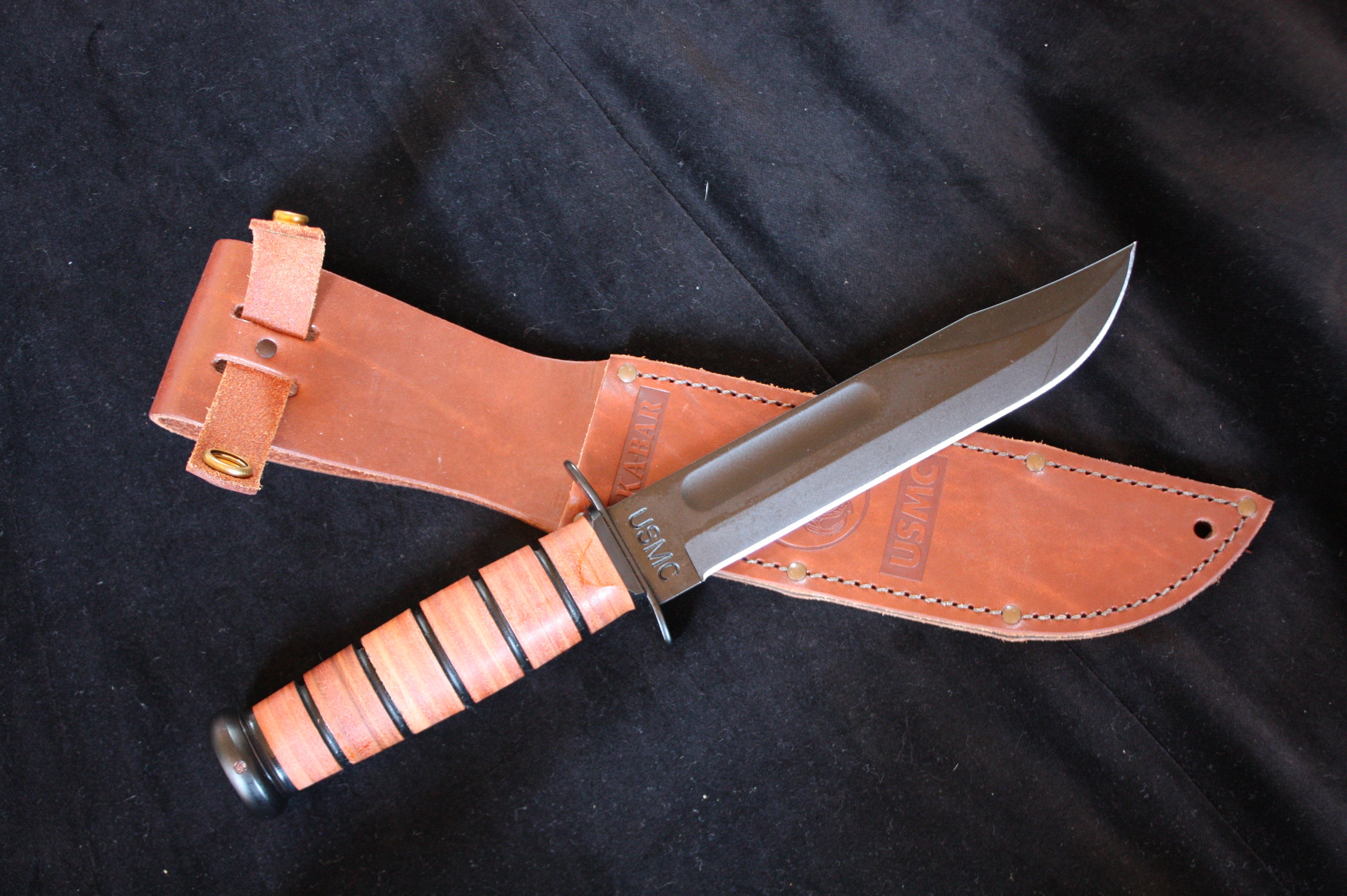 A Ka-Bar USMC knife. Investigators appear to be looking for a knife of this kind