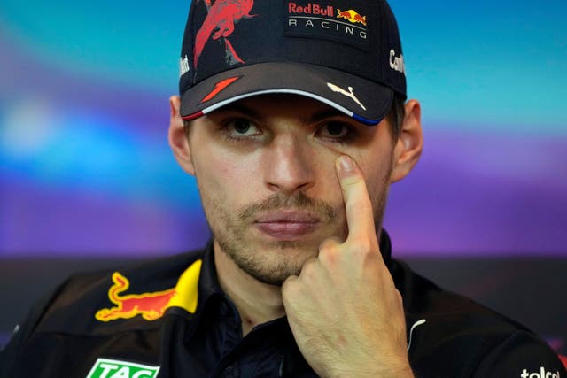 Max Verstappen was furious with the reaction to his drive in Brazil (Kamran Jebreili/AP)