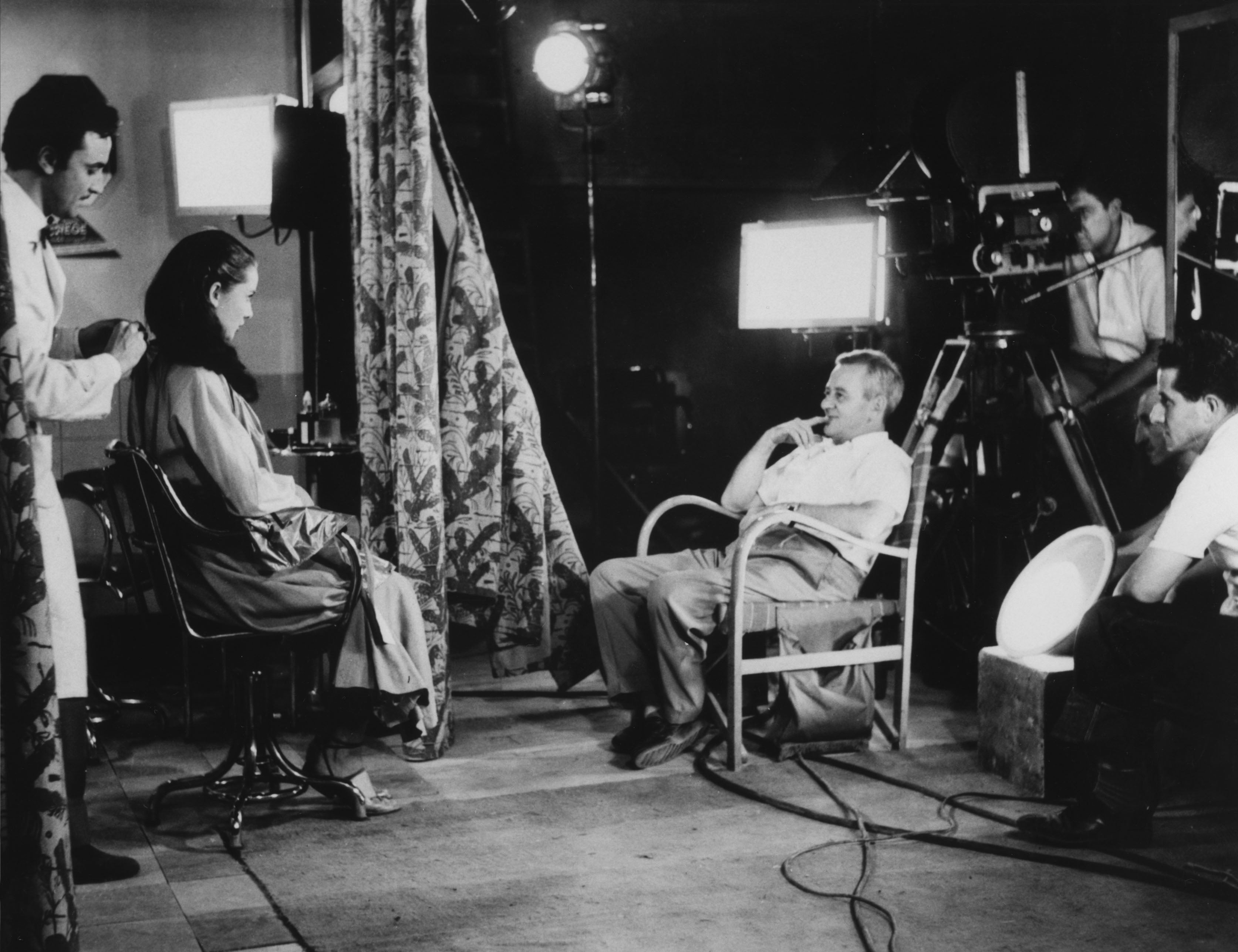 Director William Wyler and Hepburn on the set of ‘Roman Holiday’ in 1953