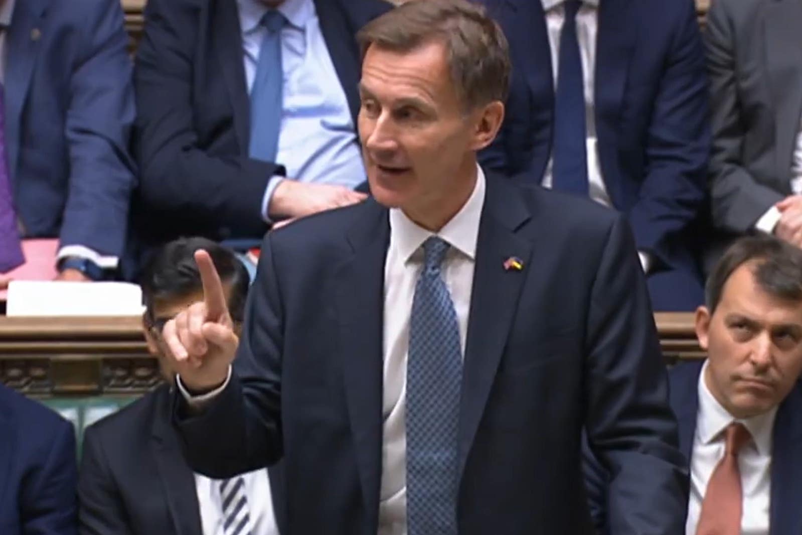 Chancellor of the Exchequer Jeremy Hunt delivering his autumn statement to MPs in the House of Commons, London (PA)