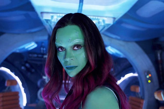 <p>Zoe Saldaña in ‘Guardians of the Galaxy’</p>
