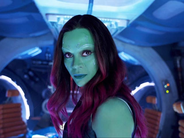 <p>Zoe Saldaña in ‘Guardians of the Galaxy’</p>